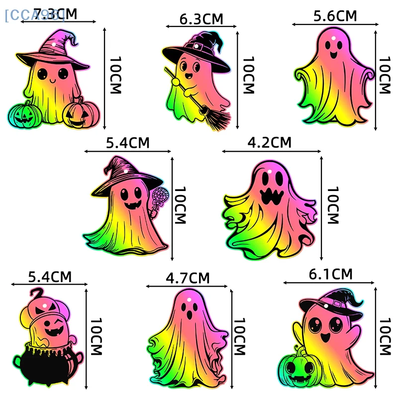 할로윈 파티 장식 스크래치 카드 유령 DIY 다채로운 스크래치 그림 유령 축제 할로윈 장식 교수형 휴일