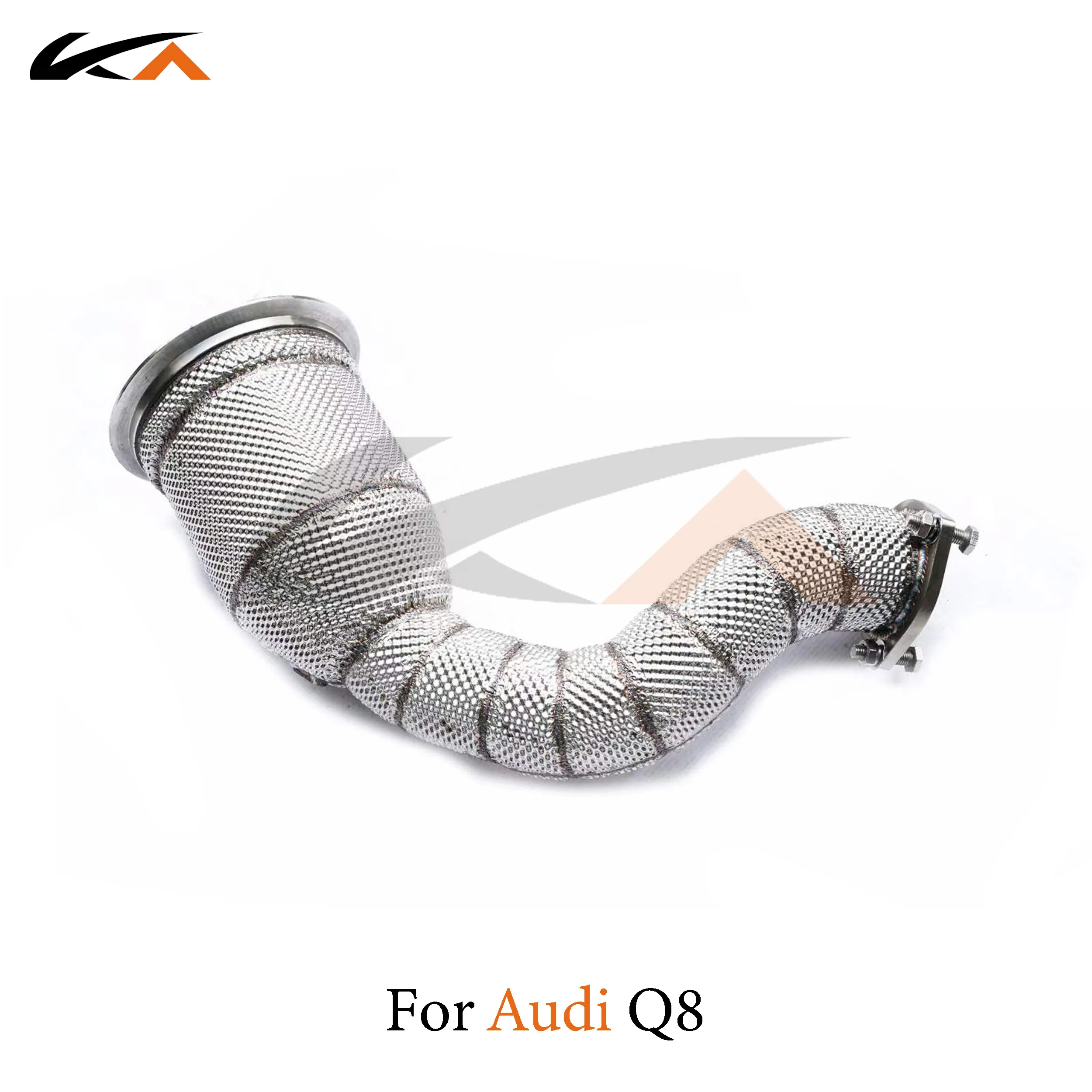 

KA Tuning downpipe exhaust steel headers for Audi Q8 3.0T downpipe performance heat shield catalysis