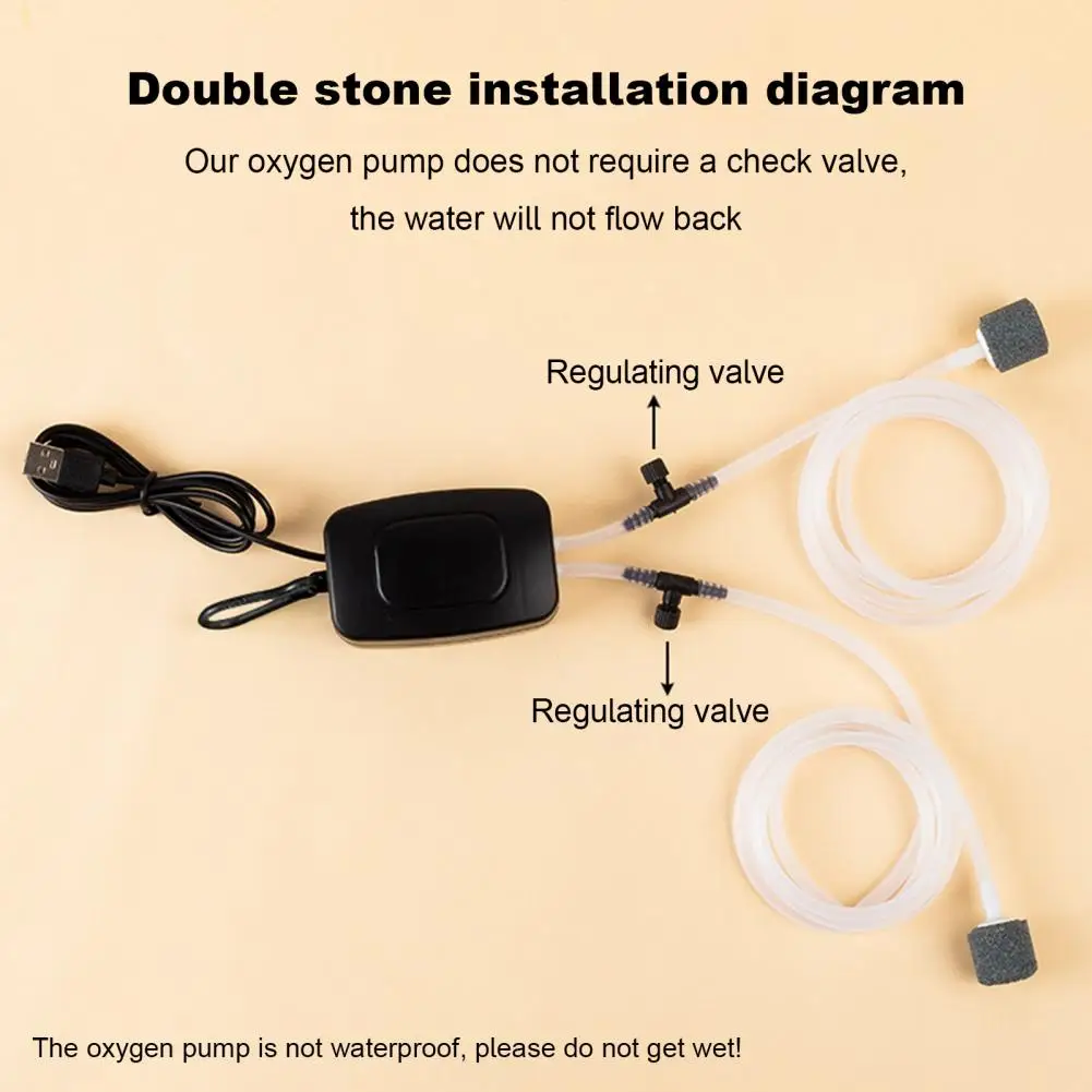 Outdoor Fishing Oxygen Pump Mini Aquarium Air Pump Usb Charging Silent Energy Efficient Fish Tank Oxygen Pump Portable Compact