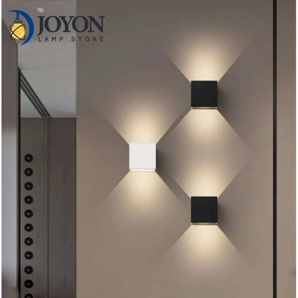 

Modern LED Wall Lamp Indoor White LED Wall Sconce Lighting Up and Down Lights Adjustable Beam Angle Warm White 3000K Wall Lamps