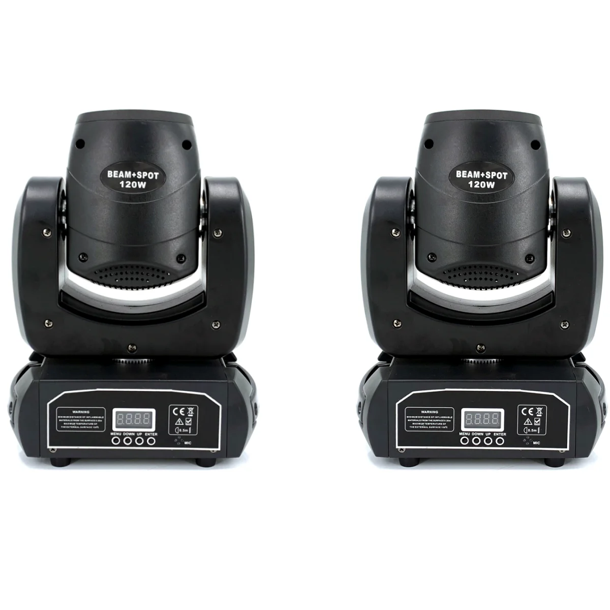 2PCS mini LED Moving head Light 120W Beam Spot 8 Rotating Prisms DJ Dmx Bar Strobe  Stage Effect
