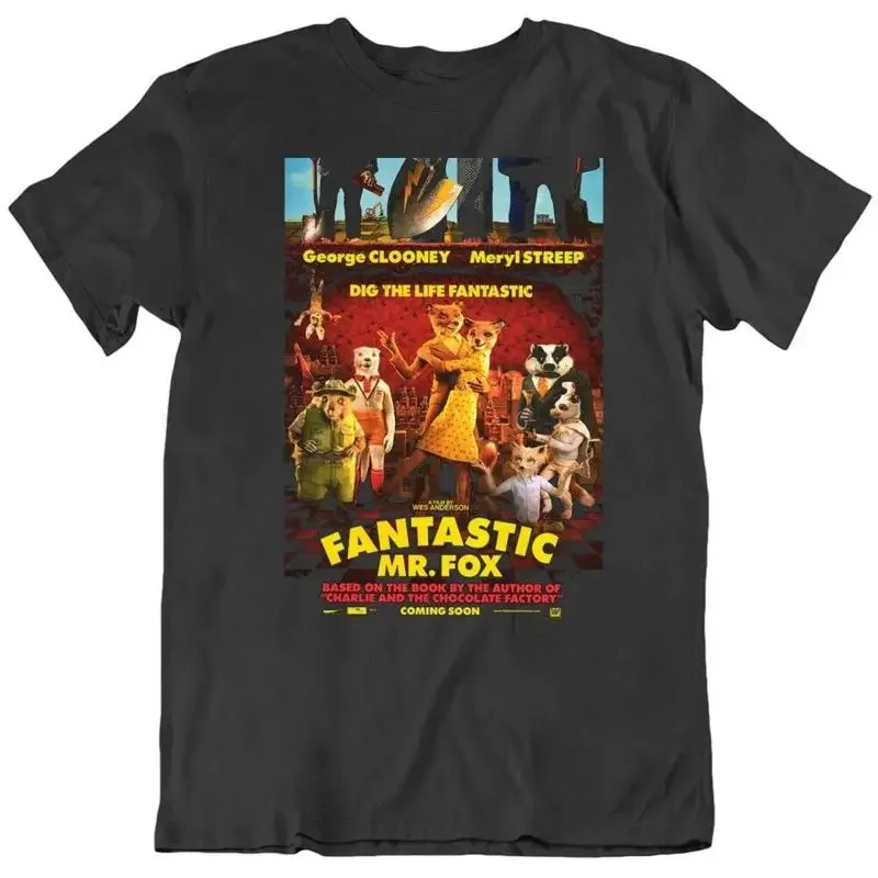 Fantastic Mr Fox Movie Poster Fan T Shirt