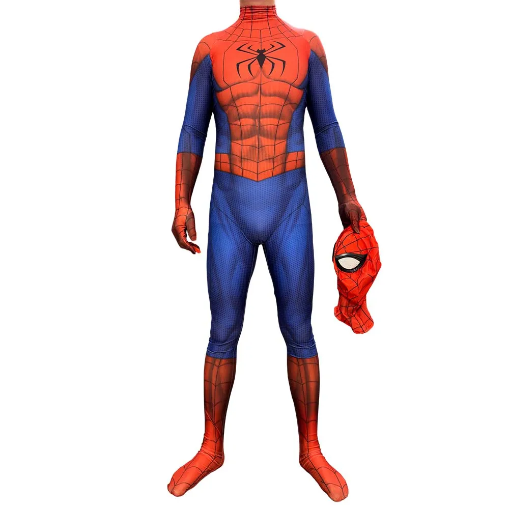 Disfraz de Cosplay de Hombre Araña del Futuro para Halloween, Traje de Cuerpo Entero Zentai para Hombre Adulto, Mono para Fiesta