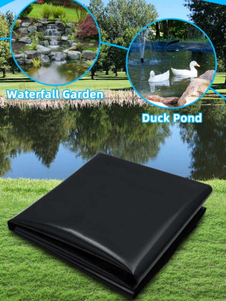 0,5 mm dikte visvijver voering vijverhuiden HDPE vijver waterdicht membraan lekvrije tuinfontein voeringen pad dakbedekking - afbeelding 2