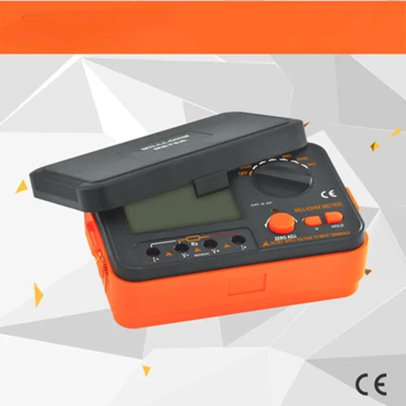 3 1/2 Digital Milli-ohm Meter VC480C+ LCD Backlit 4 Wire Test Low Resistance Multimeter 6 Ranges Accuracy Measurer VICI Brand