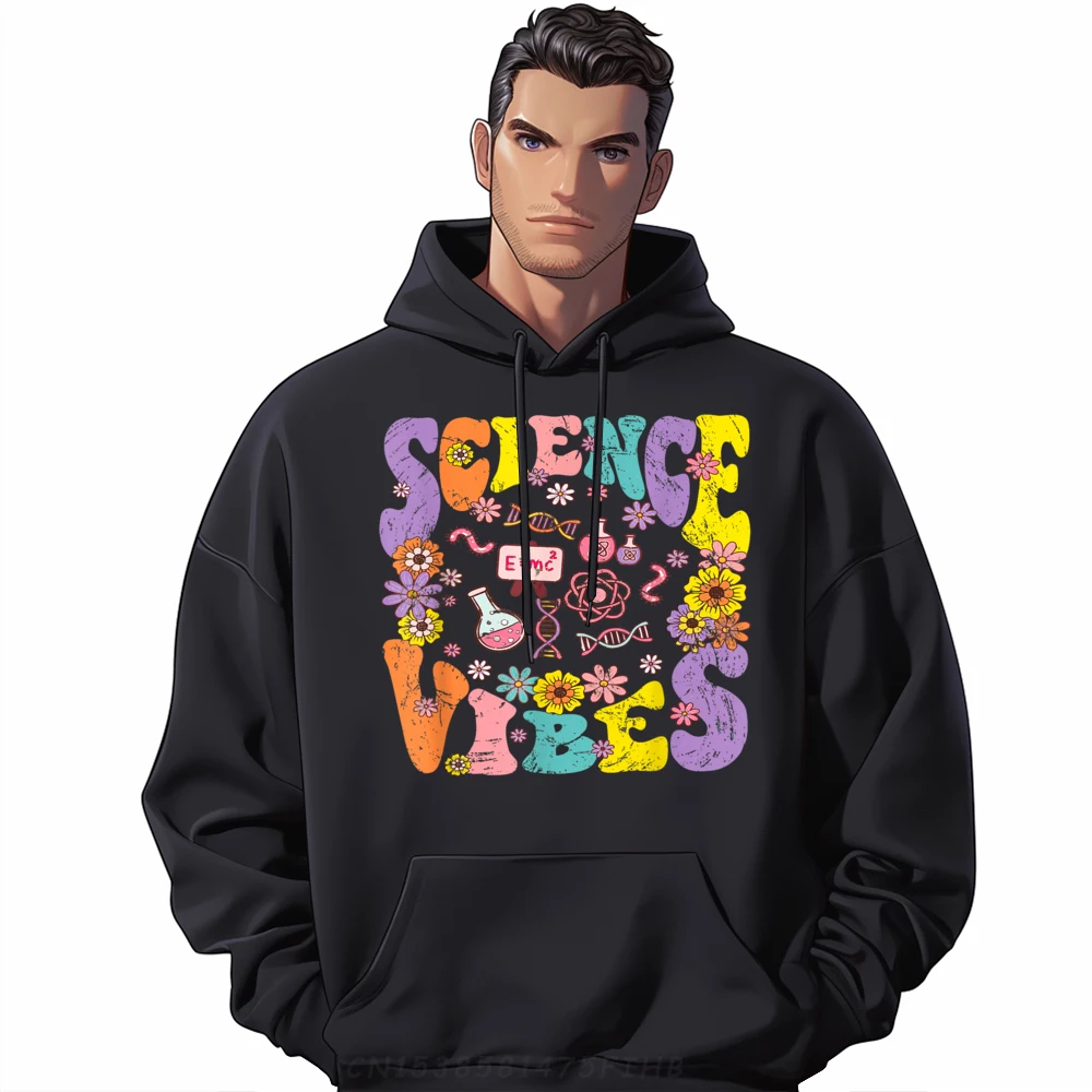 

Hoodies Science Vibes Retro 1st Day Sweatshirts New Year Day Loose Casual Long Sleeve O-Neck Mens Hoodies Casual