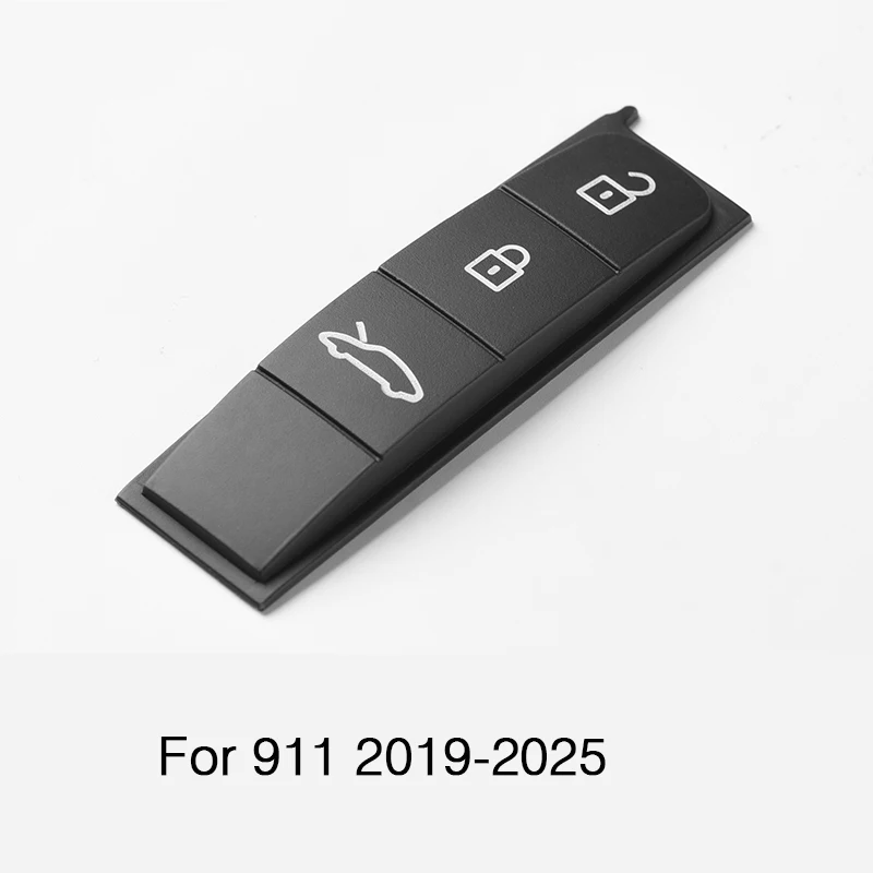 Étui pour clé de voiture en caoutchouc, pour Porsche Panamera Cayenne Macan Taycan Boxster 718 911, télécommande, bouton de remplacement en Silicone