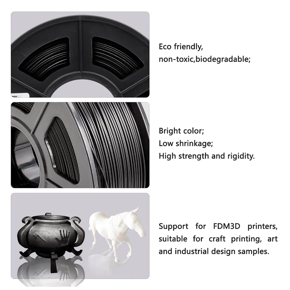 SUNLU 5KG PLAPLUS Filament 1.75MM Neatly Arranged No Knots No Bubble Eco-Friendly Non-Toxic Odorless Bright Color Good Toughness