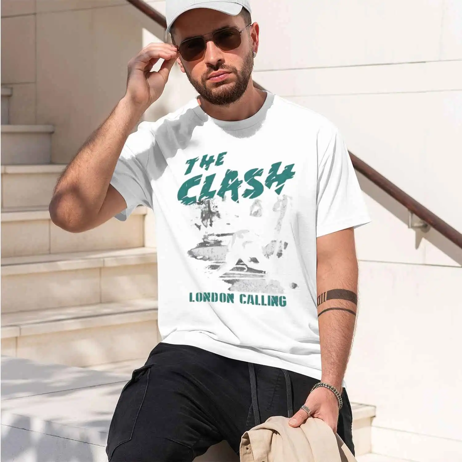 Style Men's T-Shirt The Clash Lonn Calling Graph Design Summer And Autumn Wear For Lovers And Rock Fans 2026 New Model Short-sle