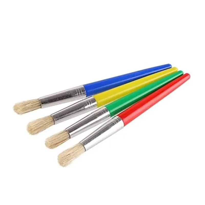 Kids Paint Brushes Set Toddler Chubby Paint Brushes Round and Flat Preschool Paint Brushes for Acrylic Paint Washable Paint image 4