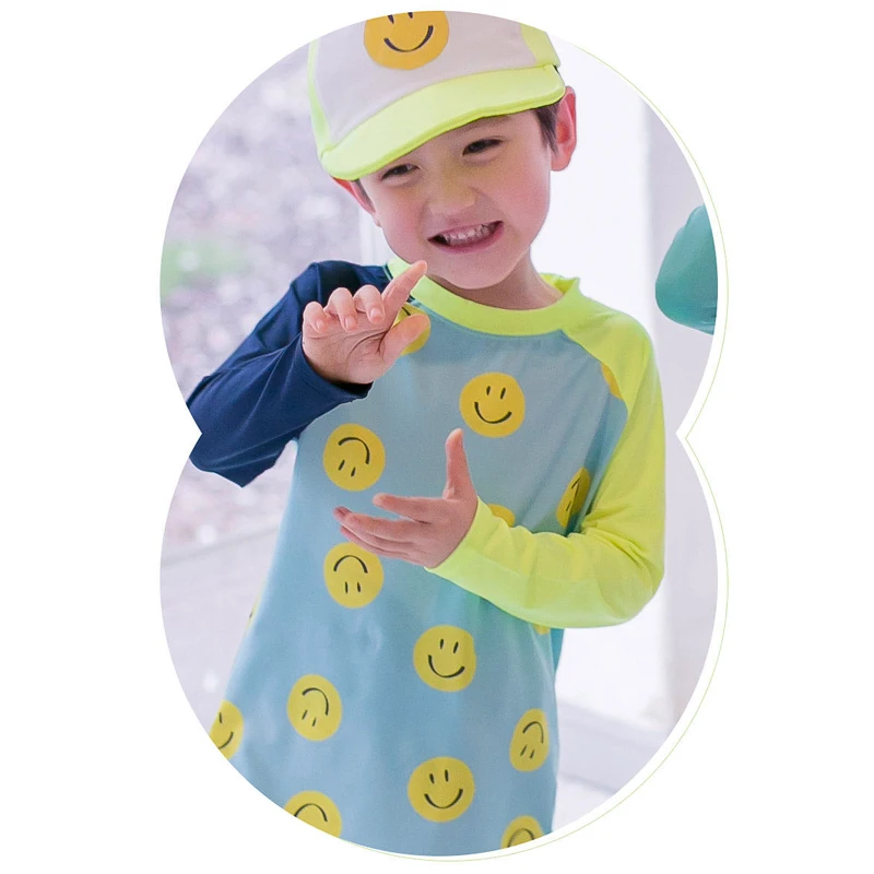 Kids split swimsuit girls long sleeves long pants quick drying breathable sun protection boy baby beach spa swimsuit