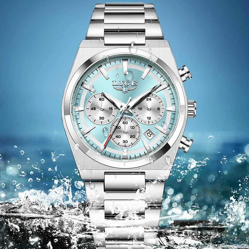 Jam Tangan Pria Mewah LIGE 202 - Luxury Watch Omega ulasan dan harga