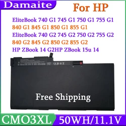 CM03XL Laptop Battery For HP EliteBook 840 845 850 740 745 750 G1 G2 717376-001 HSTNN-DB4Q HSTNN-IB4R HSTNN-D LB4R E7U24AA CO06