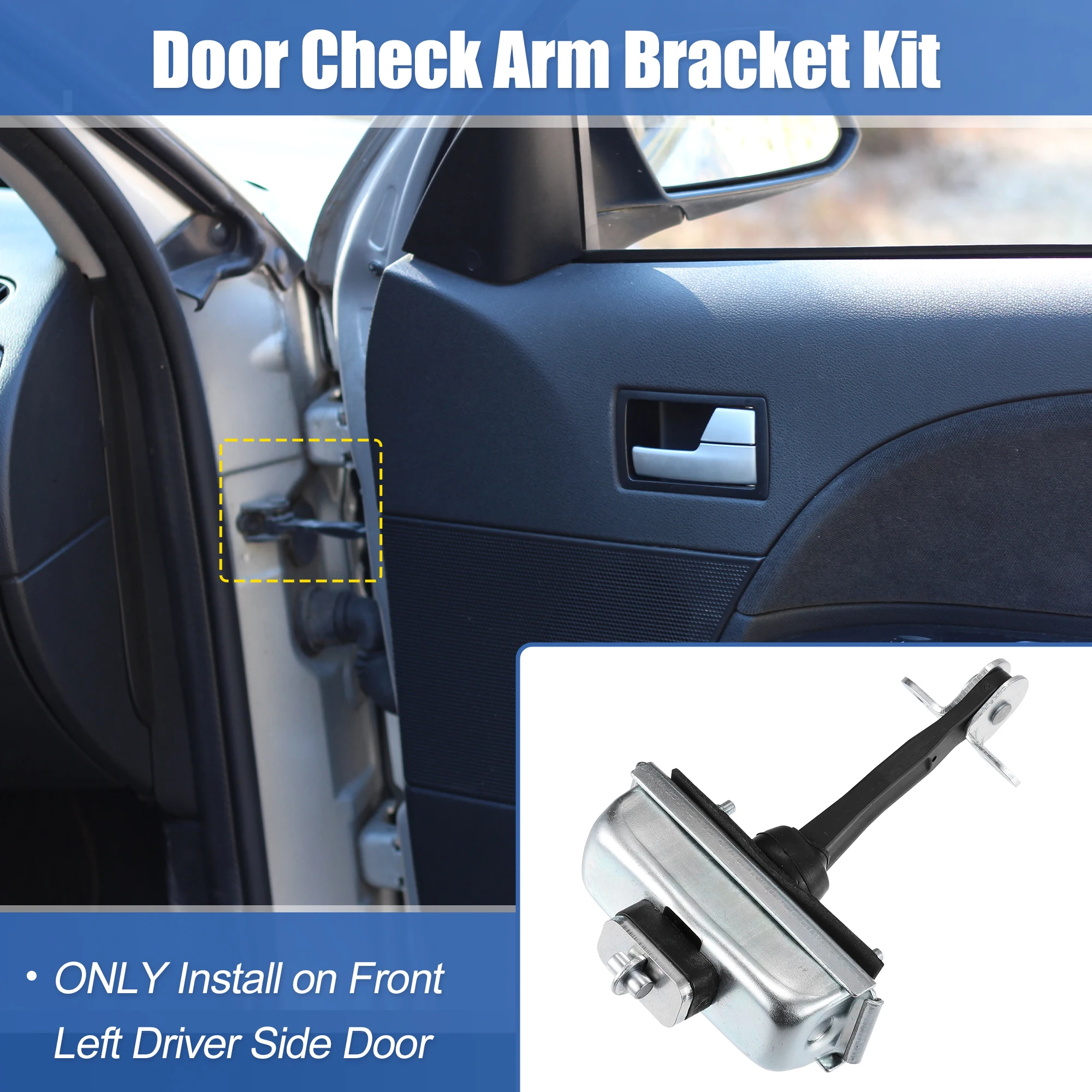 X Autohaux Front Left Door Check Stop Strap Driver Side 15861661 for Chevrolet Equinox