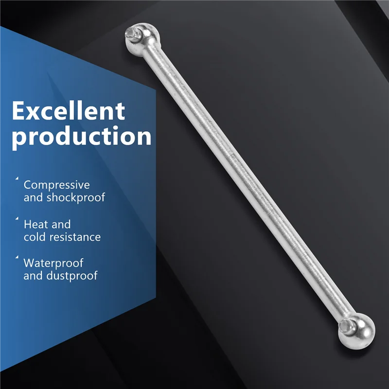 

YSUN-2Pcs Metal Steel Drive Shaft Dogbone M5367 For Remo Hobby Smax 1621 1625 1631 1635 1651 1655 1/16 RC Car Upgrade Parts