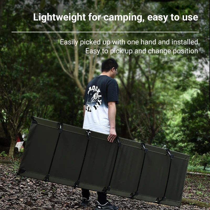 Outdoor Folding Bed Camping marching bed Portable Ultra-light Single Recliner Accompanying Lunch Bed