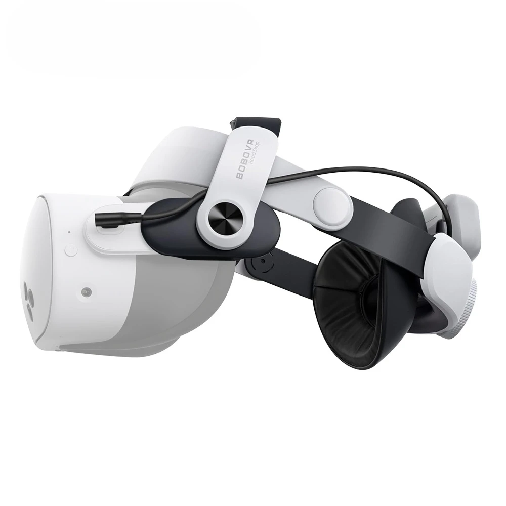 يعمل M3 Pro مع عصابة رأس بطارية سماعة الرأس Meta Quest 3/Quest 3s VR بديلة لحزام النخبة ووقت اللعب المحسن