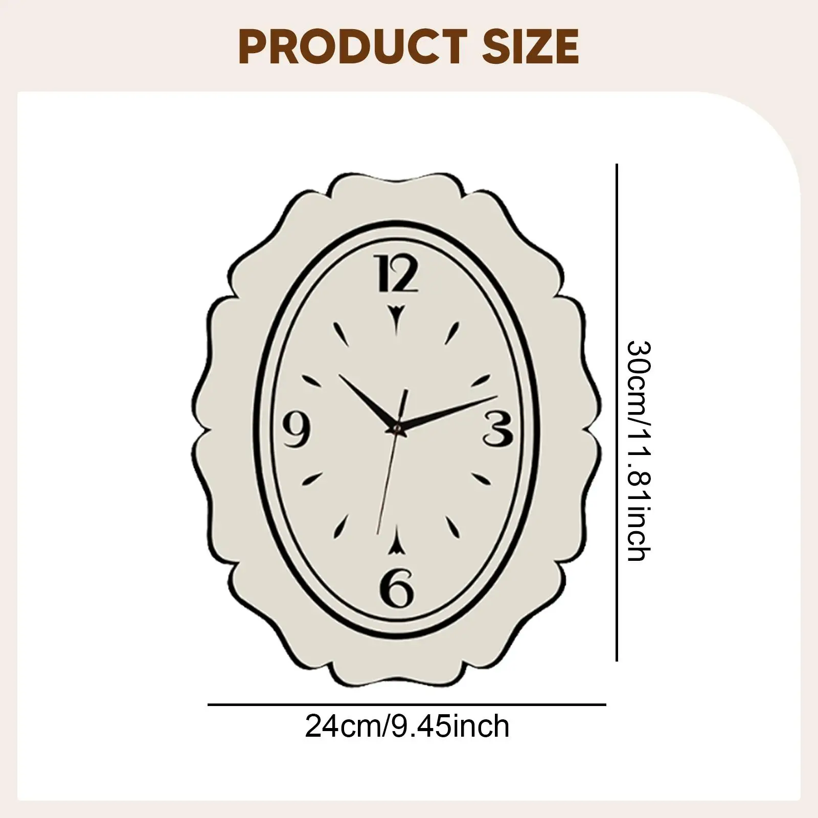 ساعة حائط جمالية بسيطة لتزيين الحائط للمطبخ وغرفة المعيشة والمكتب #4