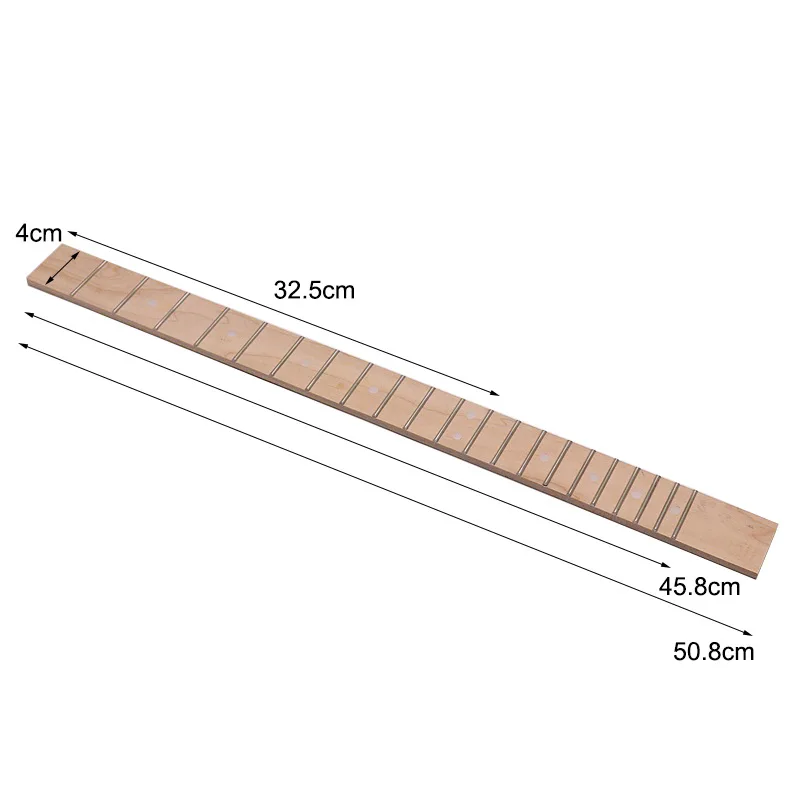 White Dot Guitar Fingerboard, 21 Grade Canadian Maple Fingerboard, Guitar Handle