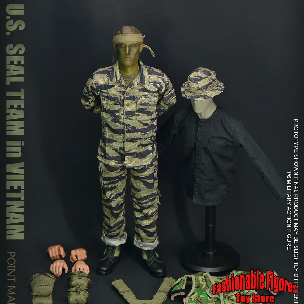 

UJINDOU UD9050 1/6 Men Soldier U.S. SEAL TEAM in Vietnam-POINT MAN 12inch Action Figure Model Best Collectible Model Toys