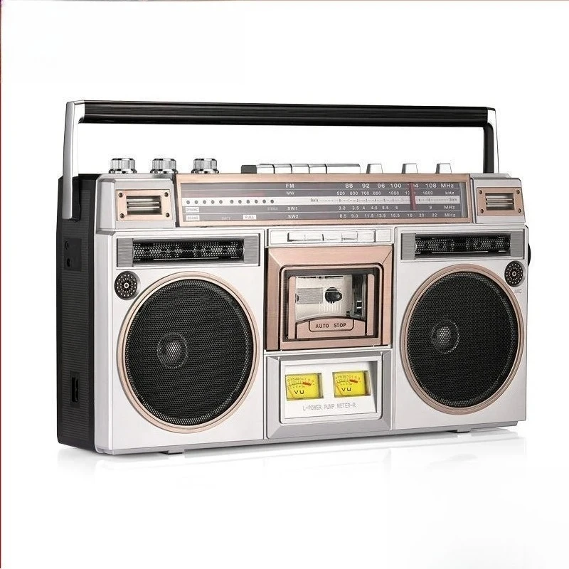 Vintage Recorder Tape Machine 80s Vintage Nostalgic Stereo Recorder Heavy Bass Bluetooth