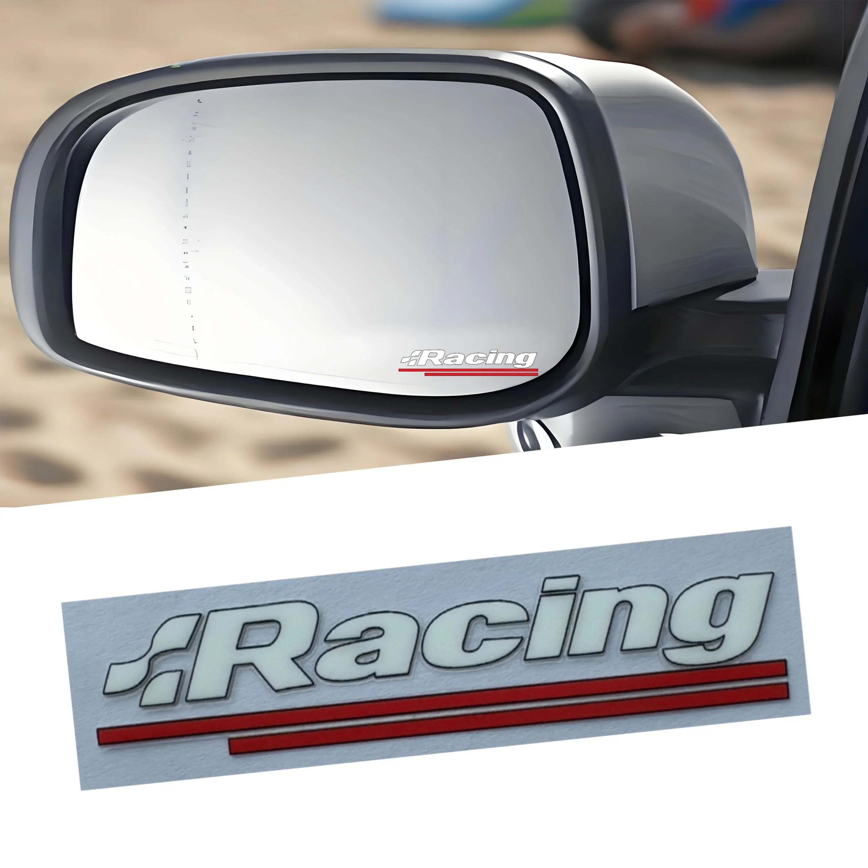 

4 шт./компл. "гоночная" наклейка на зеркало автомобиля, высококачественная авто наклейка, модная для гонок Aficionados