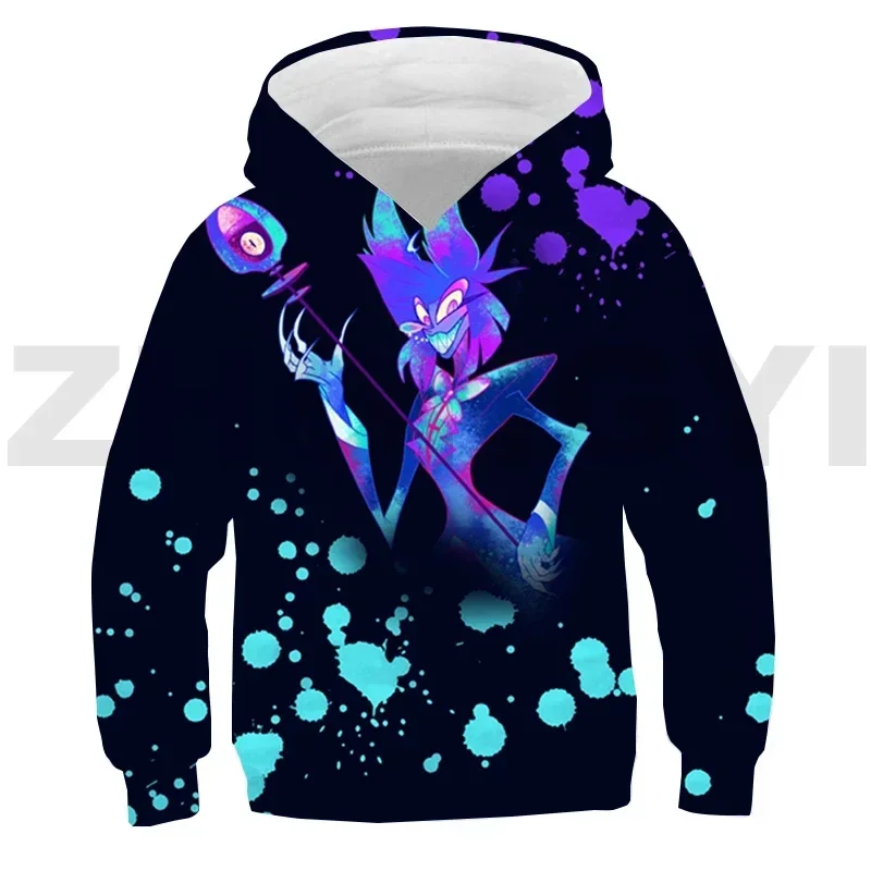 

Harajuku Hazbin 3D Hoodies Children Hip Hop Tracksuit Daily Sweatshirt Cool Streetwear Teens Girls Lounge Wear Hotel Pullovers
