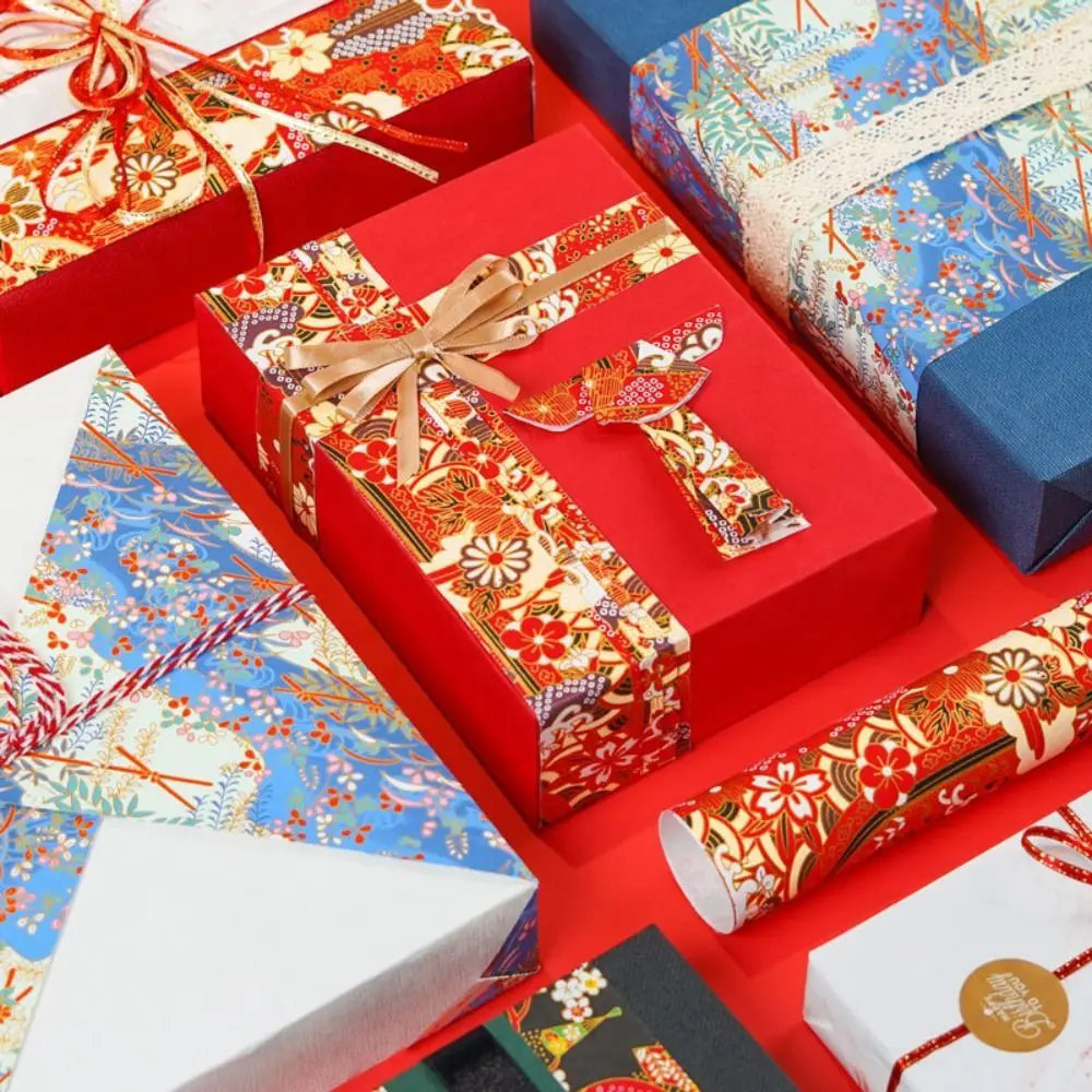 DIY Art Material Japanese Style Gift Wrap Paper Paper-cut 42*58cm Origami Paper Sakura Pattern Craft Paper Gift Wrapping