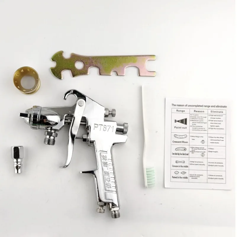 PT-871 Colorful Spray Gun Latex Paint Primer Water-in-Water Sand Spray Gun Imitation Stone Paint Pressure Barrel