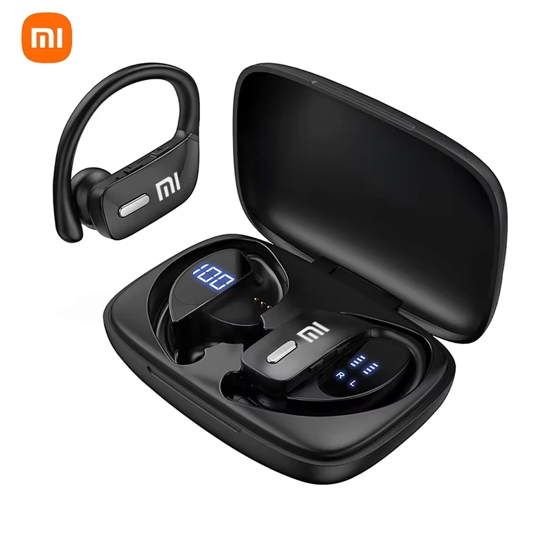 XIAOMI T17 EarHooks Гарнитура Беспроводные наушники TWS EarHook Bluetooth Светодиодный дисплей Наушники Спортивные водонепроницаемые наушники с микрофоном