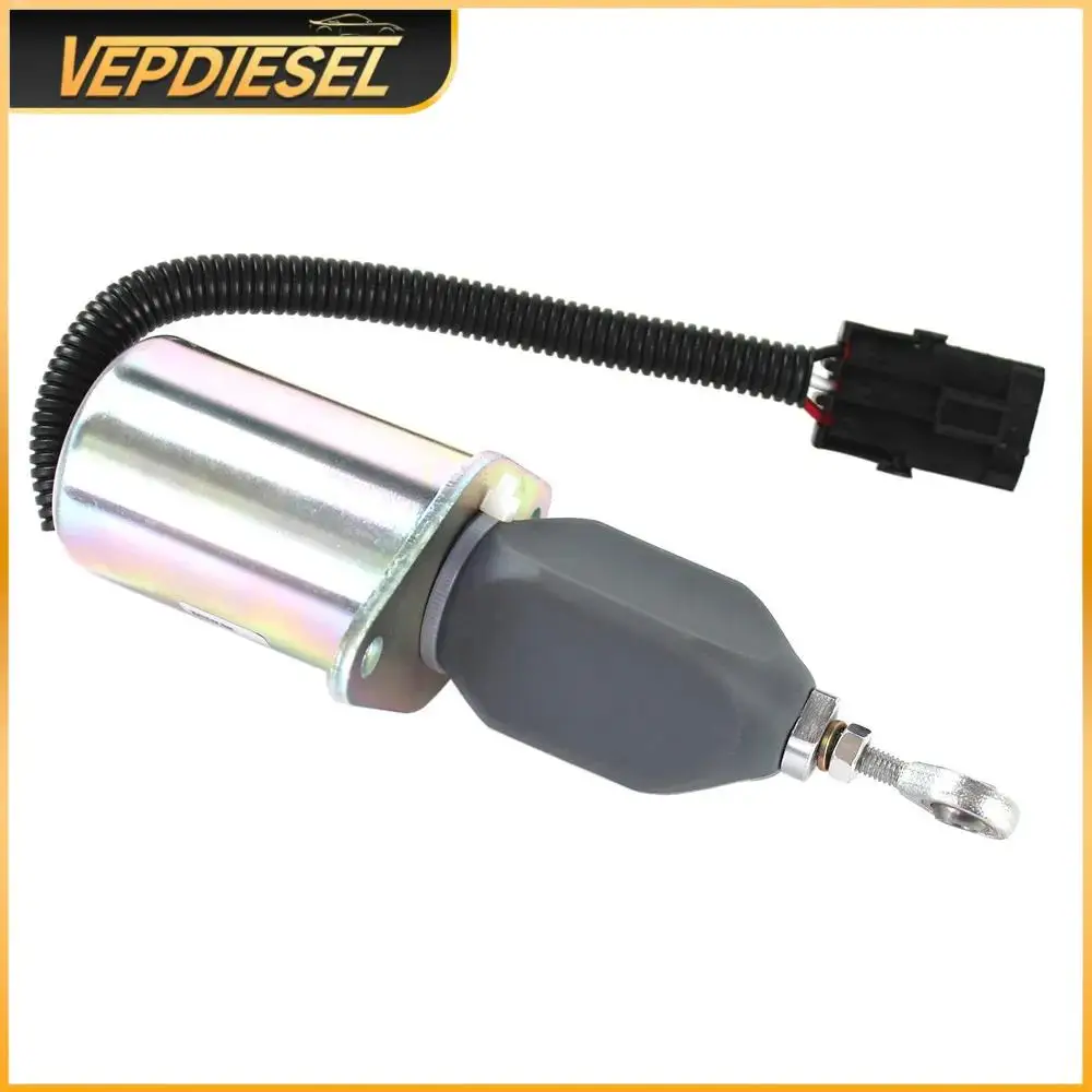 

Stop Solenoid Valve 12V 3964627 J932529 J931167 J930658 for Cummins 4BT Case 550h Engine Fuel Shutoff Solenoid 3991167 SA494112