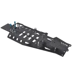 Carbon Lower Chassis W/ Upper Chassis Kit for Traxxas Bandit VXL Rustler 2WD Bandit Rustler VXL Upgrade Parts