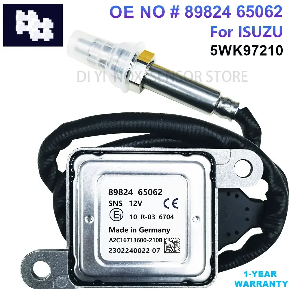 8982465062 8-98246506-2 5WK97210 Original New Nitrogen Oxide Sensor Nox Sensor For 12V for ISUZU 4JJ1 4HK1 NPR NQR NRR