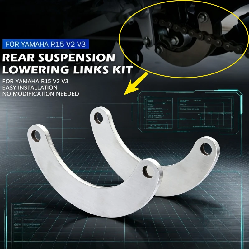 Lowering Links Kit For YAMAHA MT15 M-SLAZ 15-20  YZF R15 V3 V2 YZF R125 2008-2020 R125 Motorcycle Rear Suspension Cushion Lever