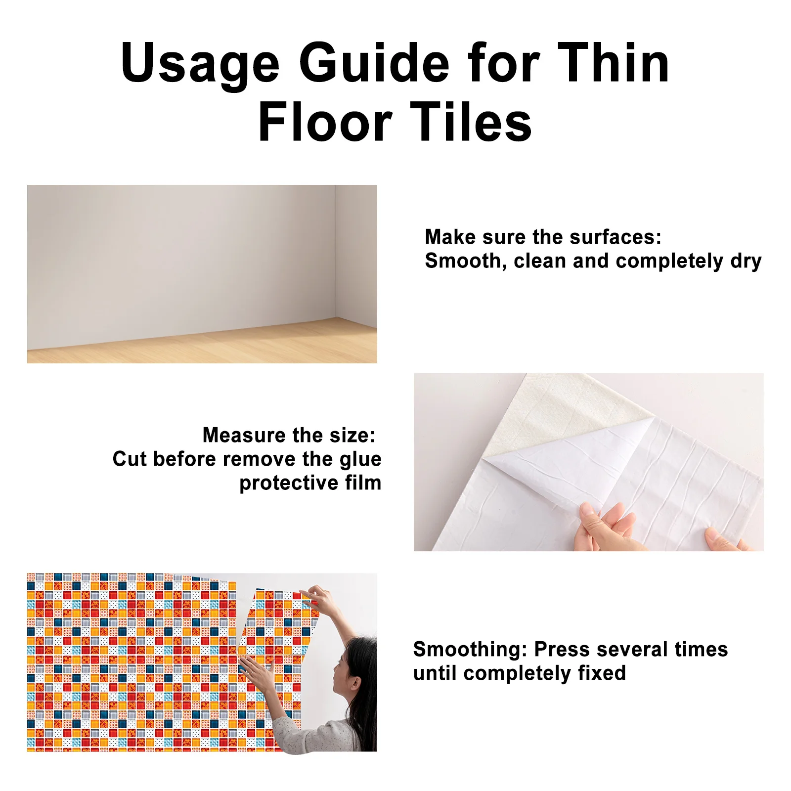 24piece set, 7.87x7.87 inch bathroom tiles, balcony tiles, kitchen tiles, PVC self-adhesive wall stickers, anti slip, moisture-proof, oil resistant stickers