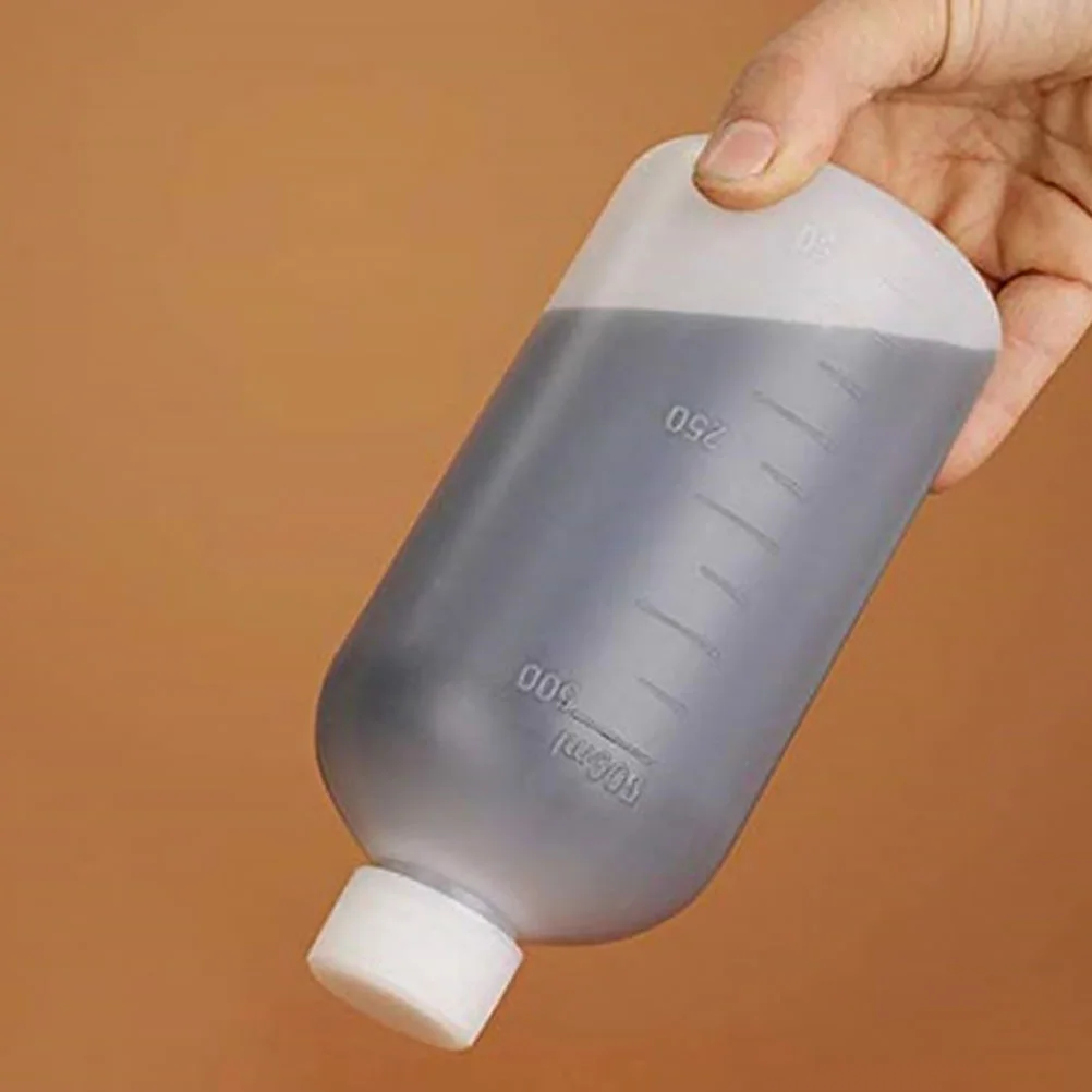 2 Pcs Storage Bottles for Liquids Reagent Pill High Grade Hdpe Polyethylene Plastic