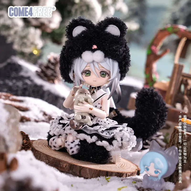 Come4free New Product In Stock Fairy Tale Series 12 Point Bjd Doll Dress Movable Doll Suitable For Ob11 Cute Accessories Cat Set