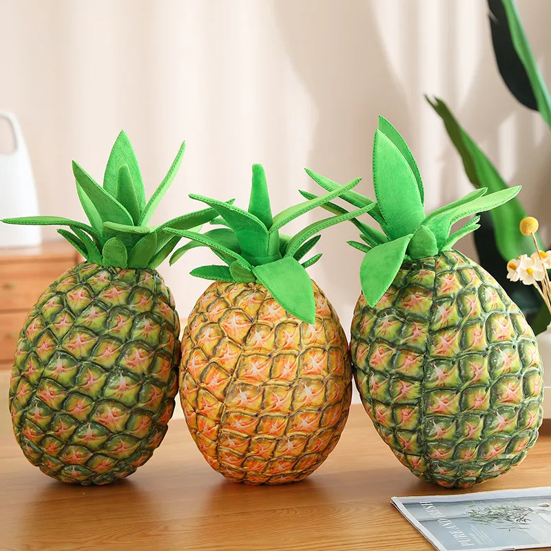 1pc 48CM Simulation Pineapple Plush Pillow Toys Stuffed Soft Fruit Dolls Kawaii Sofa Chair Cushion Room Decoration Gift