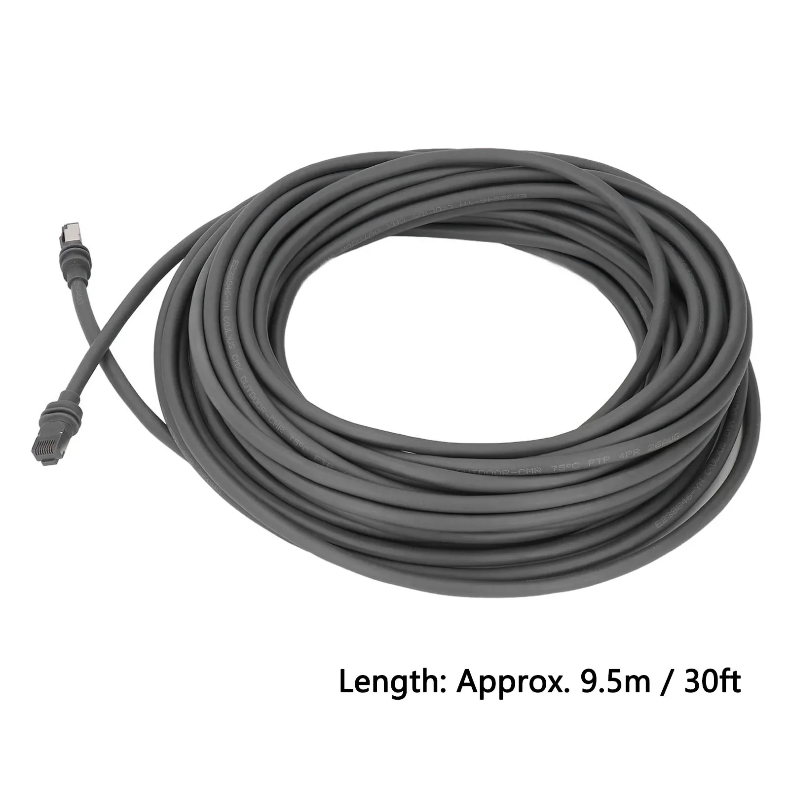 with 2 Protector 10 Retention Snaps Storage Bag for Gen3 Rectangular Satellite Cable 30FT Waterproof Satellite Replacement Cable