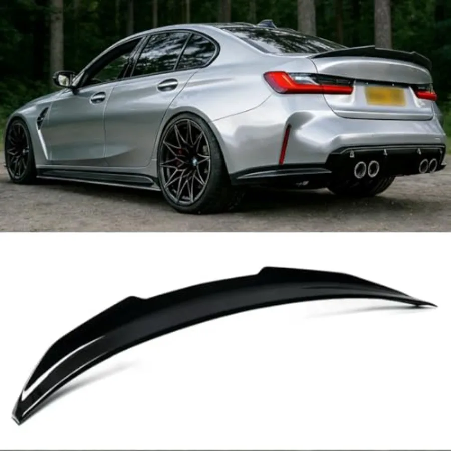 

Rear Spoiler Compatible with BMW G20 3 Series and G80 M3 2019-2025 PSM Style Trunk Exterior Duckbill High Kick Tail Deck Lid Wi
