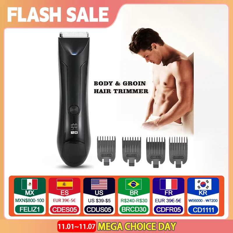 Professional Hair Cutting Machine Beard Trimmer Electric Shaver for Men Intimate Areas Hair Shaving Machine Safety Razor Clipper