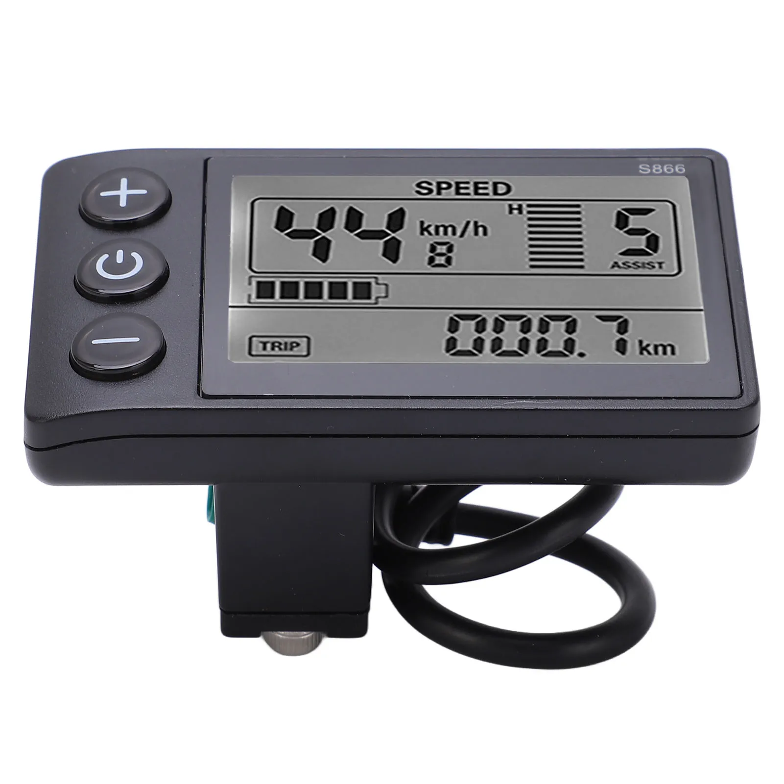 Waterproof Plug LCD Display Electric S866 LCD Display Meter 24V 36V 48V Control Panel with Waterproof Plug