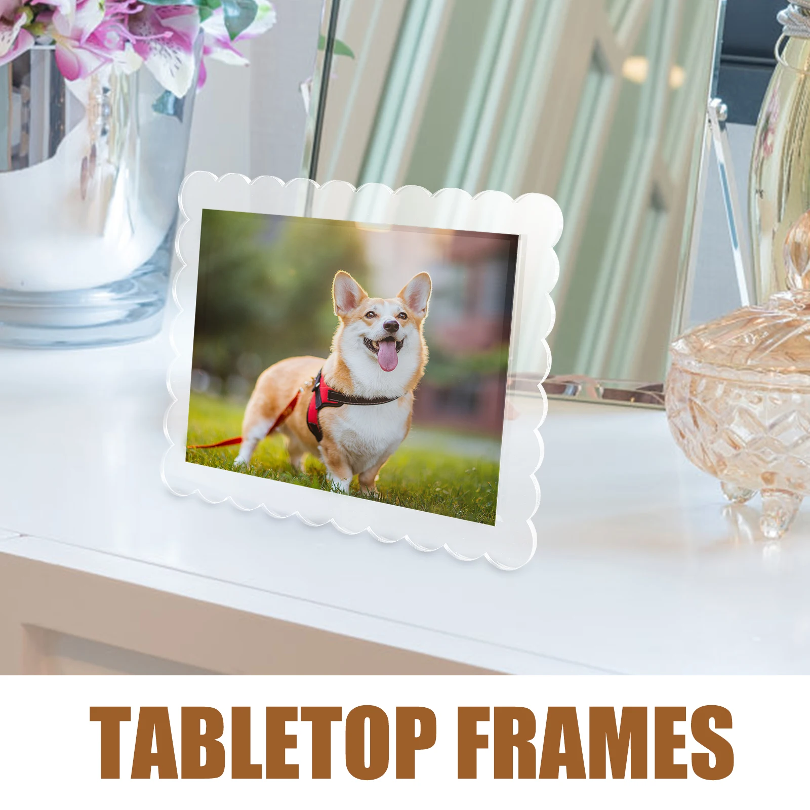 

Magnetic Acrylic Photo Frame Exquisite Craftsmanship Decorative Picture Display Home Office Art Pictures Blessing Cards Smooth