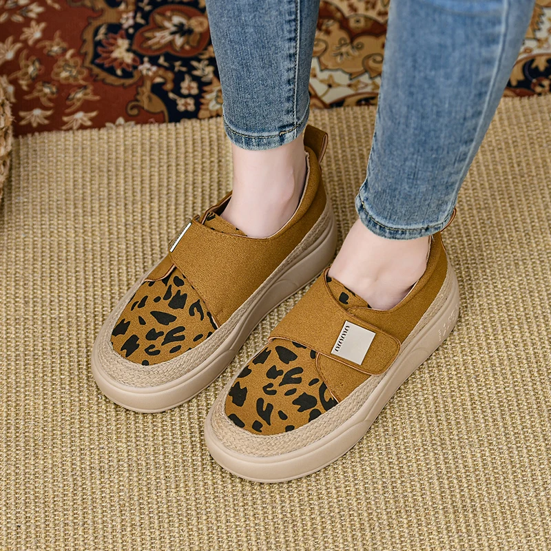 

All-Match Round Toe Korean Shoes Soft Slip-on Loafers With Fur Casual Female Sneakers Dress Flats Women Autumn 2024 New Slip On