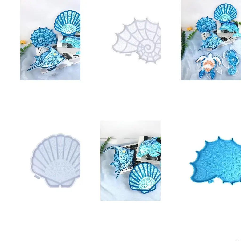 

Glossy Silicone Seahorse Mold Wall-mounted Valentines Stereo Mold DIY Ornaments Pendant Epoxy Resin Crafting Molds