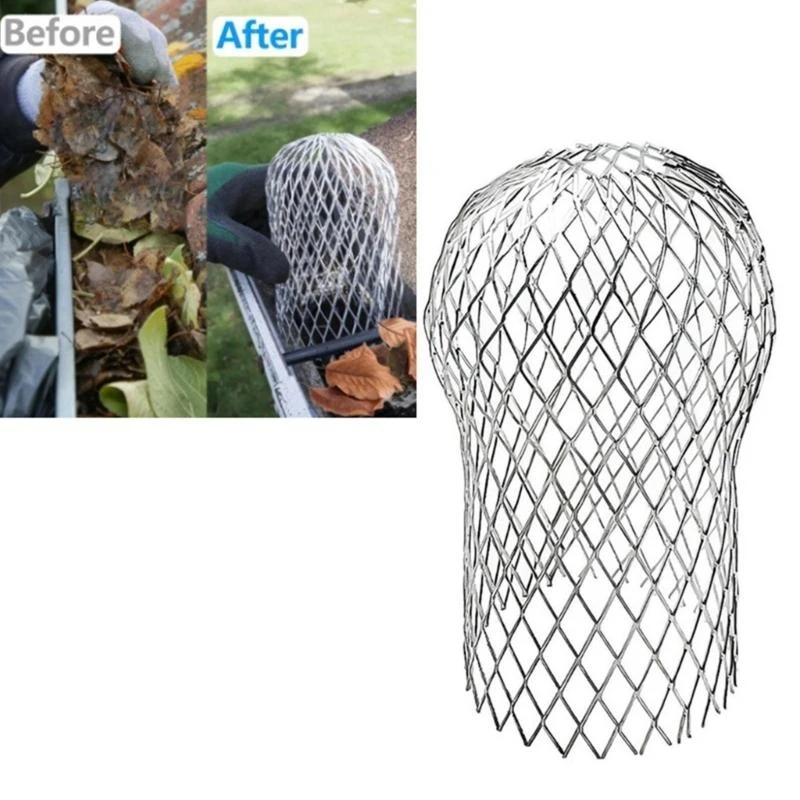 

Metal Meshes Gutters Debris Mud Trap Guards Drain Pipe Cover Downpipe AntiLeaf Filter Screen Stretching Filter Caps
