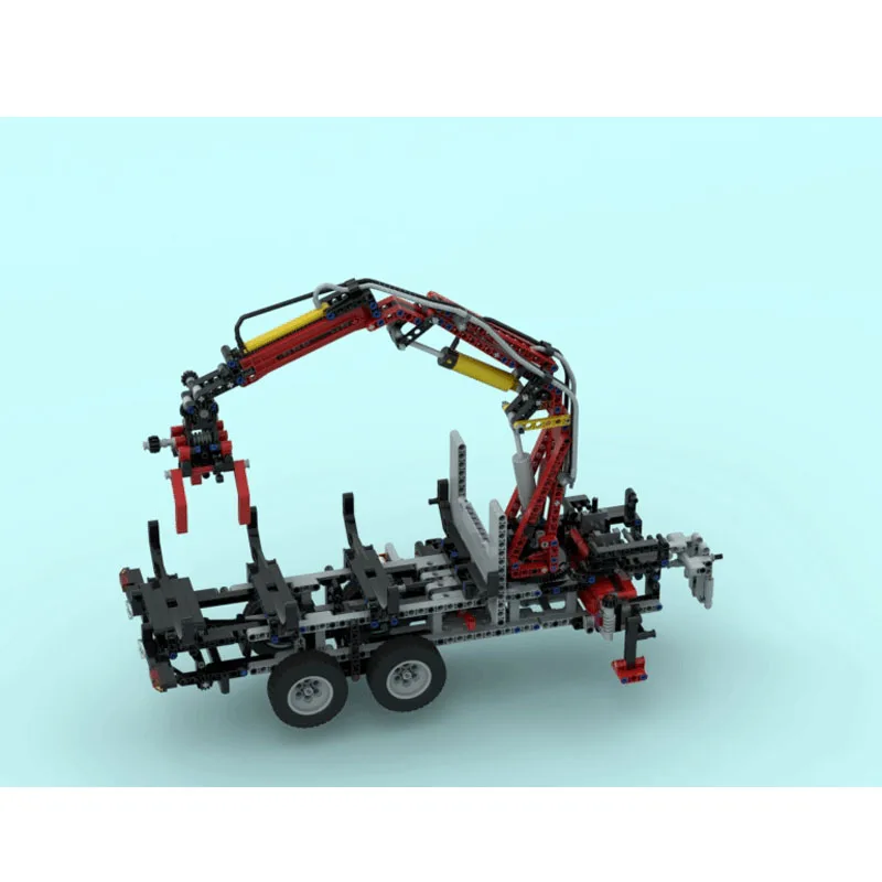 MOC-119703 nouveau camion à benne basculante en bois Original bloc de construction modèle 1091 pièces MOC créatif garçons enfants anniversaire jouet cadeau