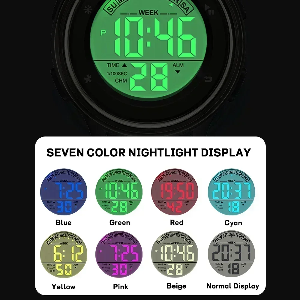 SANDA Fashion Women's Casual Elegant Simple Digital Silicone Watch Gift for Women Wristwatch Casual Electronic Relogio Feminino