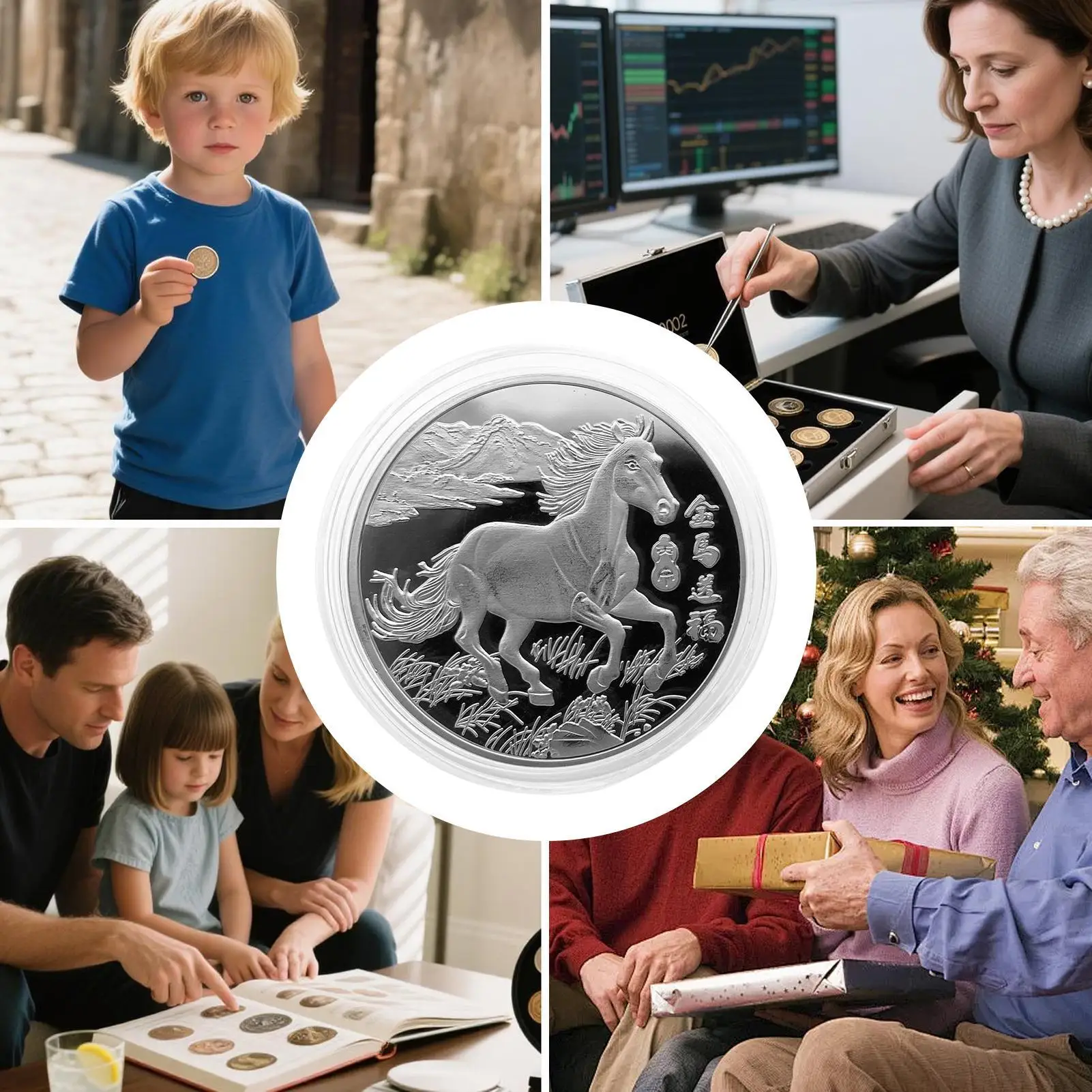 Memorial Coin Collectible Keepsake 2026 Year Of The Horse Commemorative Coin For Collectors For Men Women Boys Girls Youth Teens