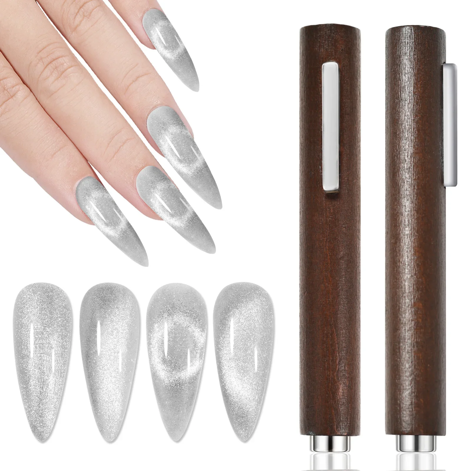 3-in-1 Magnetic Nail Art Tools Cat's Eye Gel Large Cylinder Super Strong Multifunctional Magnetic For Nail Polish Line Effect